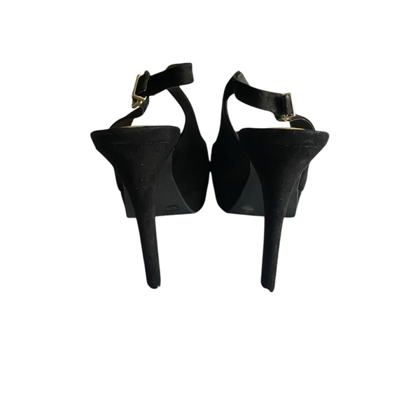 Jessica Simpson Chic Black Suede Slingback Heels - Picture 4 of 9
